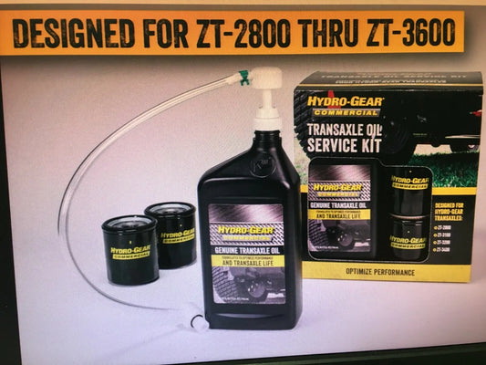 HYDRO-GEAR TRANSAXLE OIL SERVICE KIT FOR ZT-2800 ZT-3100 ZT-3200 ZT-3400 ZT-3600