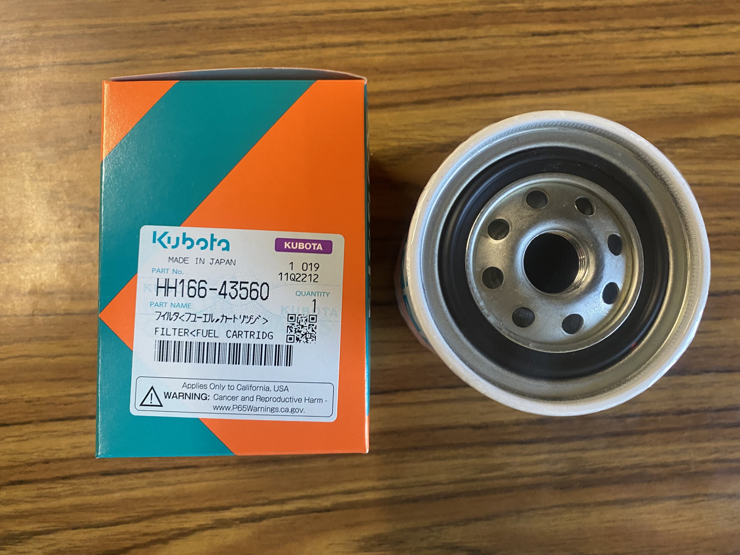 Kubota OEM Fuel Filter HH166-43560