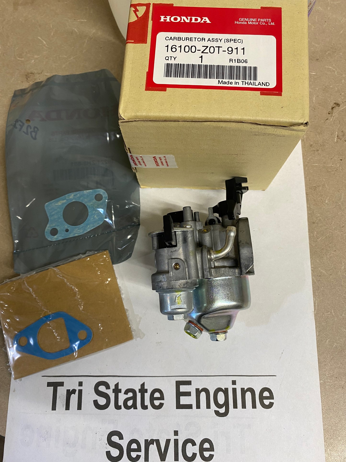 Genuine OEM Honda 16100-Z0T-911 Carburetor w/gsk GX160 GX160RT1 GX160T1 GX160UT1